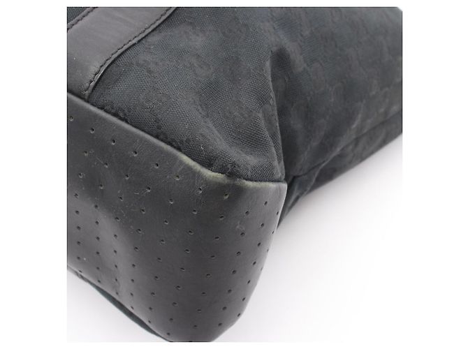 Borsa Tote Gucci GG Canvas Nero - vista 6
