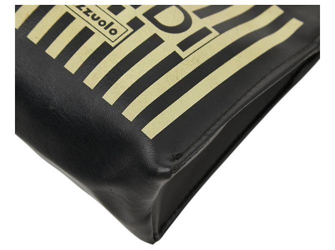 Borsa Fendi Fazzuolo Mini Nero Giallo - vista 4