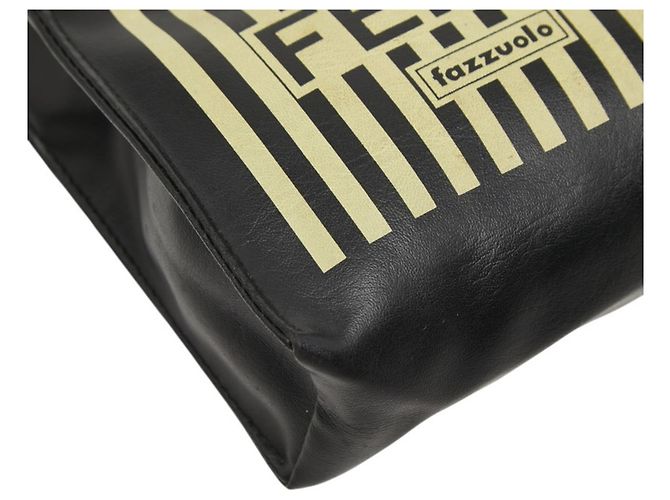 Borsa Fendi Fazzuolo Mini Nero Giallo - vista 5
