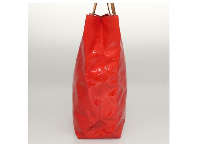 Louis Vuitton Reade Monogram Vernis MM Rosso - vista 3