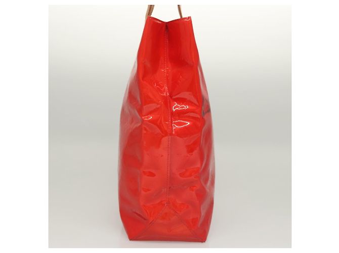 Louis Vuitton Reade Monogram Vernis MM Rosso - vista 4