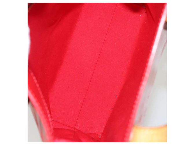 Louis Vuitton Reade Monogram Vernis MM Rosso - vista 5