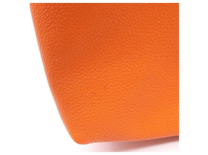 Hermès Borsa Tote Hermes Double Sens 45 Marrone Arancione Grigio - vista 8