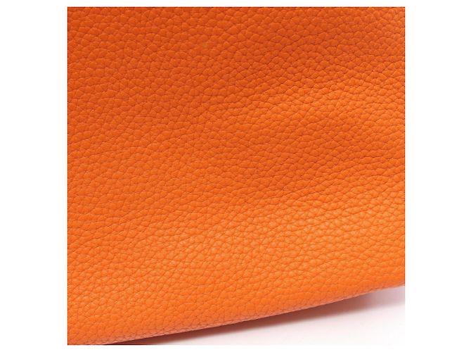 Hermès Borsa Tote Hermes Double Sens 45 Marrone Arancione Grigio - vista 9