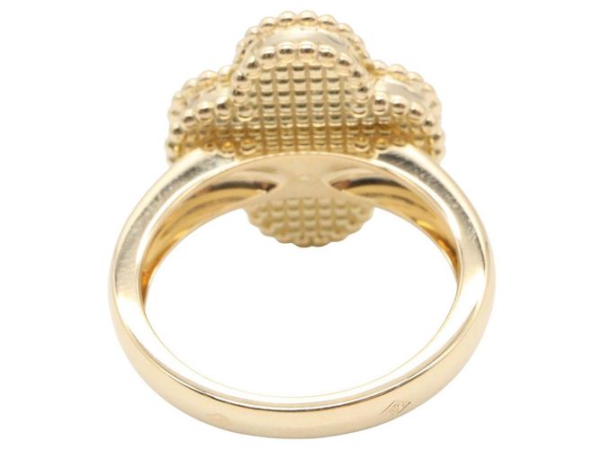 Van Cleef & Arpels Vintage Alhambra Karneol Ring Rot Golden - Ansicht 3