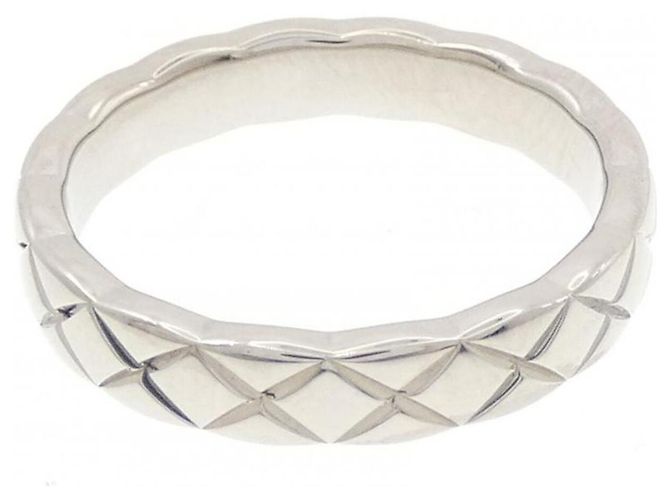 Anello Chanel Coco Crush Medium Band in Platino e Diamante - vista 3