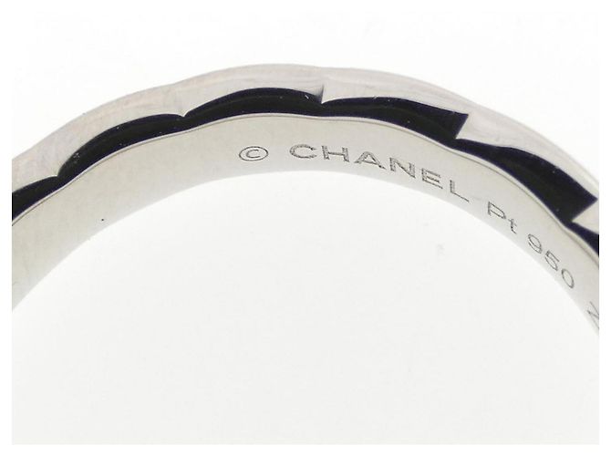 Anello Chanel Coco Crush Medium Band in Platino e Diamante - vista 4