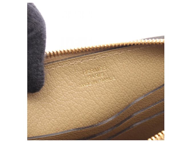 Hermès Borsa a tracolla Hermes Zip Ango To Go Chaine d'Ancre Marrone - vista 4