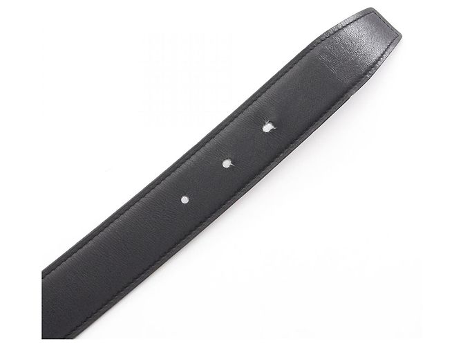 Hermès Hermes H O Carre Reversible Leather Belt for Men Brown Black - view 3