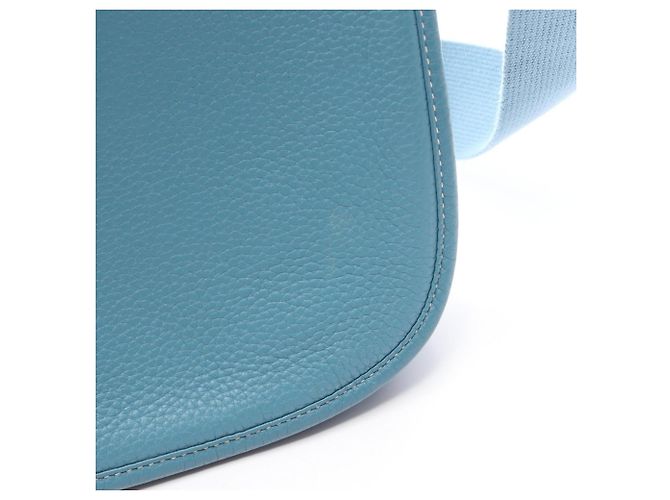 Hermès Borsa a tracolla Hermes Evelyne 3 Trois PM Blue Jean - vista 7