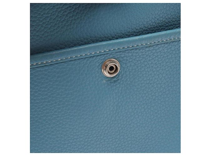 Hermès Borsa a tracolla Hermes Evelyne 3 Trois PM Blue Jean - vista 8