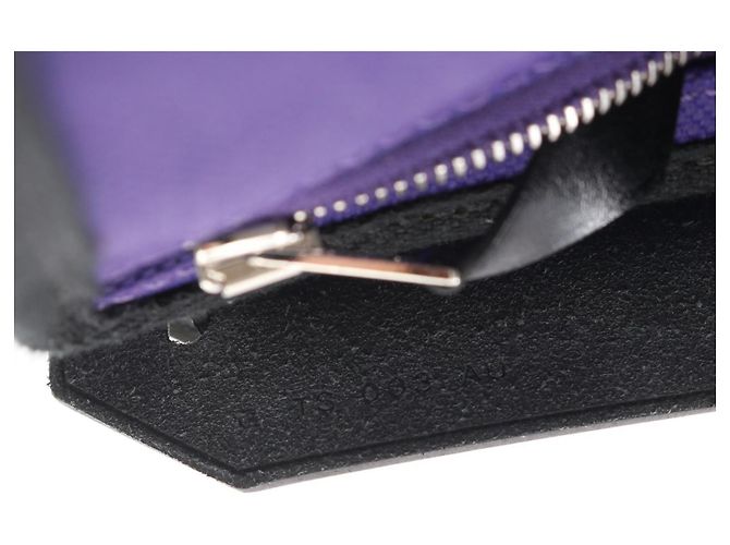 Borsa a tracolla Hermès Herbag Zip Mini Nero Porpora - vista 5