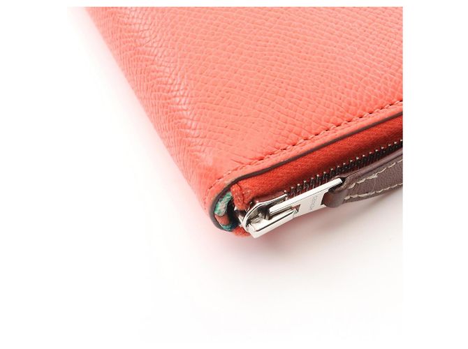 Cartera larga de cuero Epsom rojo Hermès Roja - vista 6