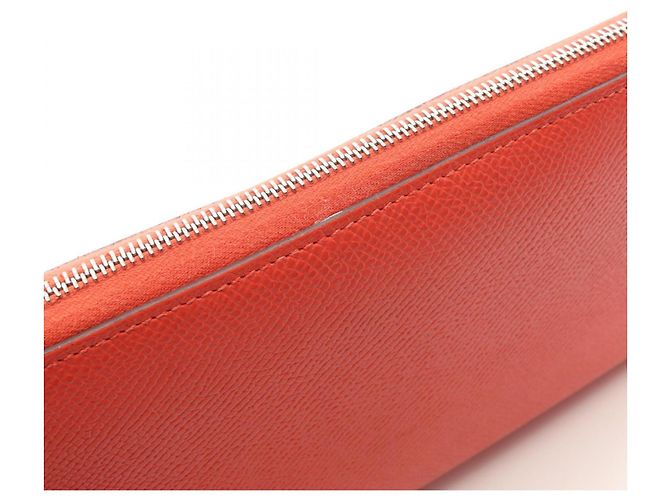 Cartera larga de cuero Epsom rojo Hermès Roja - vista 7