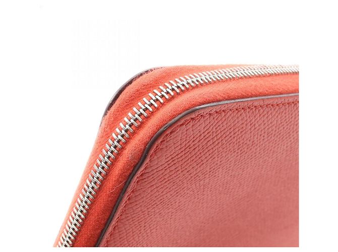 Cartera larga de cuero Epsom rojo Hermès Roja - vista 8