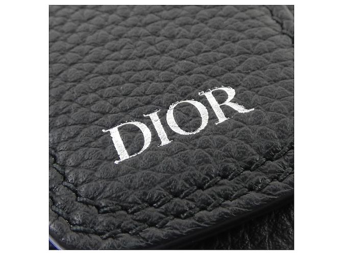 Pochette Christian Dior Beige Blu navy - vista 3