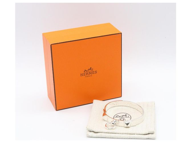 Hermès Hermes Collier de Chien Hangle SH Bangle Silber - Ansicht 6