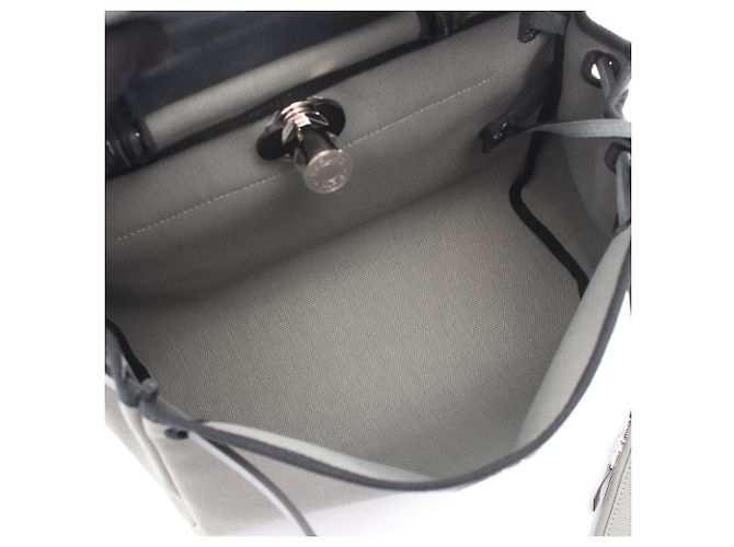 Hermès Borsa Hermes Herbag Zip PM Marrone Nero - vista 3