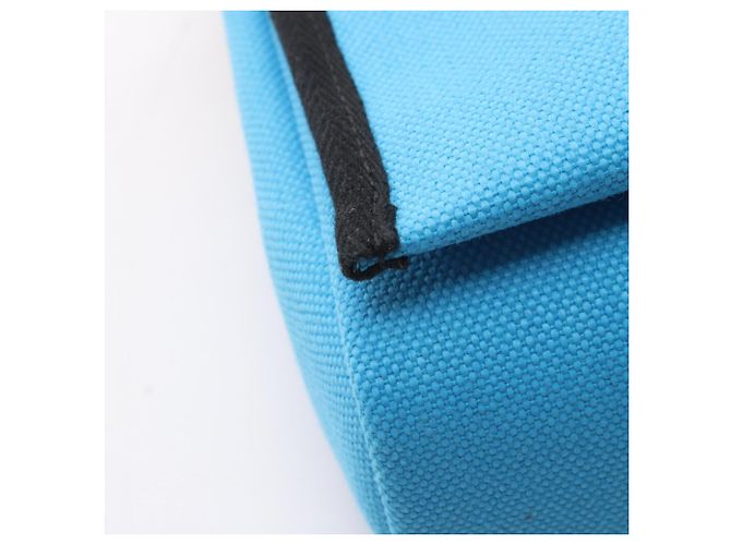 Borsa a tracolla Hermès Herbag Zip Mini Nero Blu - vista 8