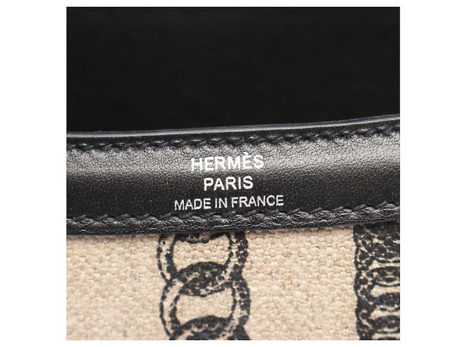 Hermès Borsa a tracolla Hermes Constance 3 24 Descheine Nero Beige - vista 4
