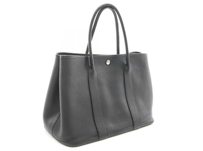 Hermès Borsa Tote Hermes Garden Party PM Nero - vista 2