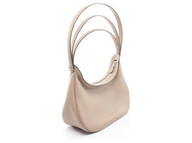 Hermès Borsa a Spalla Hermes Caporal Tourterelle Grigia Beige - vista 2