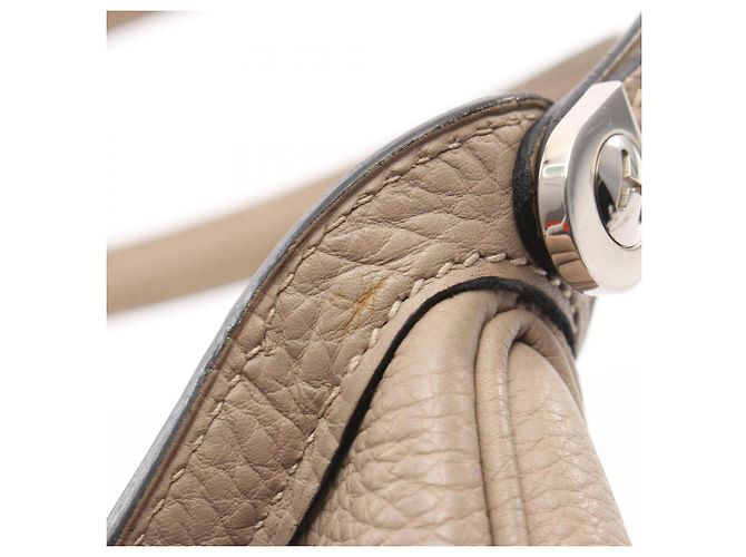Hermès Borsa a Spalla Hermes Caporal Tourterelle Grigia Beige - vista 9