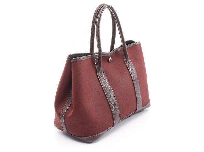 Hermès Borsa Tote Hermes Garden Party TPM Marrone - vista 2