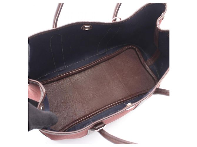 Hermès Borsa Tote Hermes Garden Party TPM Marrone - vista 3