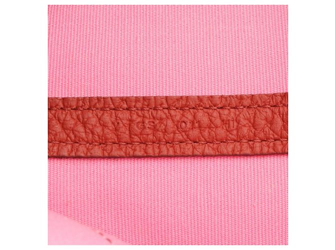 Hermès Borsa Tote Hermes Garden File PM Pink Rouge Duchesse Rosa Bordò - vista 5