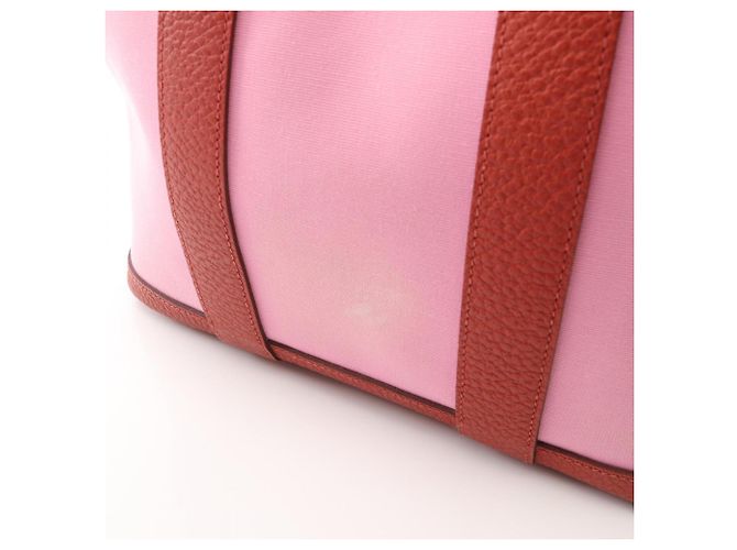 Hermès Borsa Tote Hermes Garden File PM Pink Rouge Duchesse Rosa Bordò - vista 7
