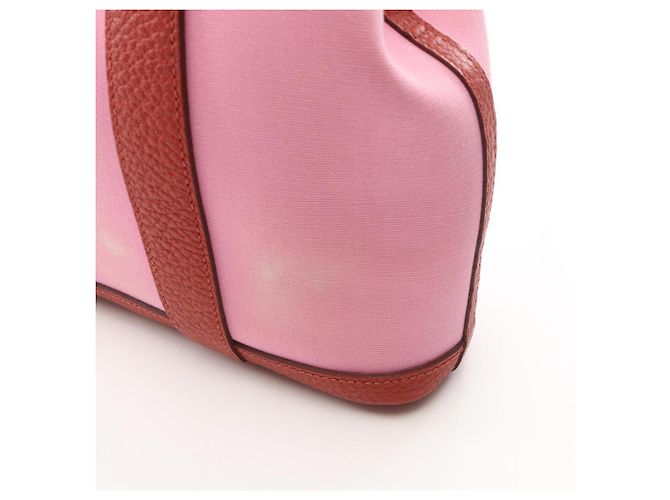 Hermès Borsa Tote Hermes Garden File PM Pink Rouge Duchesse Rosa Bordò - vista 9
