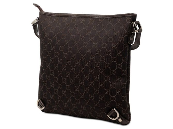 Borsa a tracolla Abbey in tela GG Gucci Marrone - vista 2