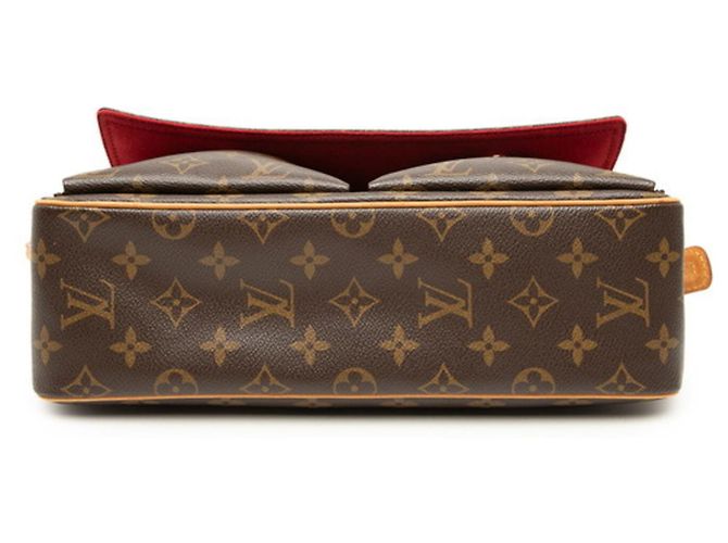 Borsa a tracolla Louis Vuitton Monogram Vivacite MM Marrone - vista 3