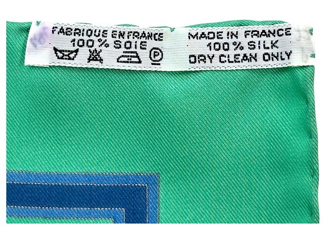 Sciarpa in seta Hermès - LE TEMPS des MARIONNETTES Multicolore Verde - vista 6