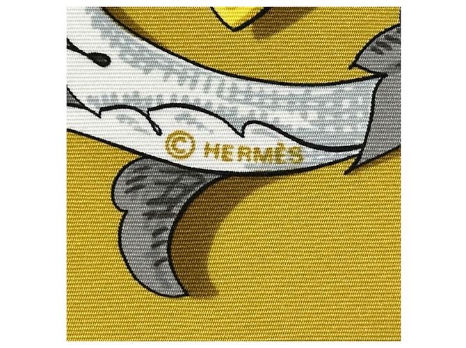 Hermès Carré 90 Seidentuch Mehrfarben Gelb - Ansicht 4