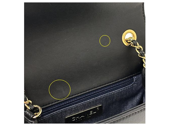 Borsa a mano Chanel in pelle nera Nero - vista 14