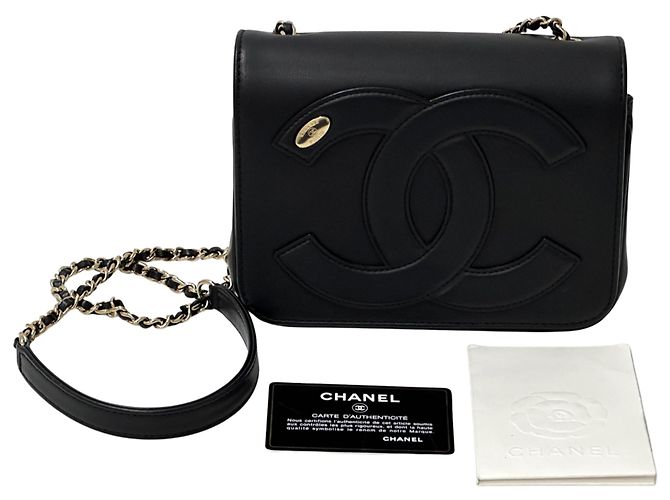 Borsa a mano Chanel in pelle nera Nero - vista 9