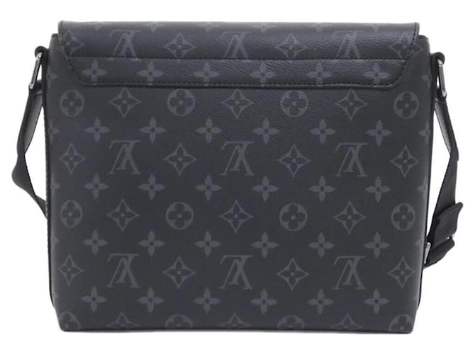 Borsa a tracolla Louis Vuitton Monogram Eclipse District PM Nero - vista 2