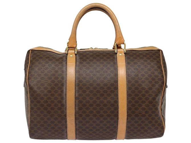 Céline Celine Boston C Macadam Canvas 40 cm Marron - vue 2