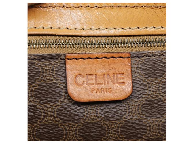 Céline Celine Boston C Macadam Canvas 40 cm Marron - vue 6