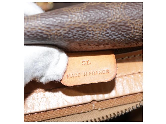 Céline Celine Boston C Macadam Canvas 40 cm Marron - vue 7