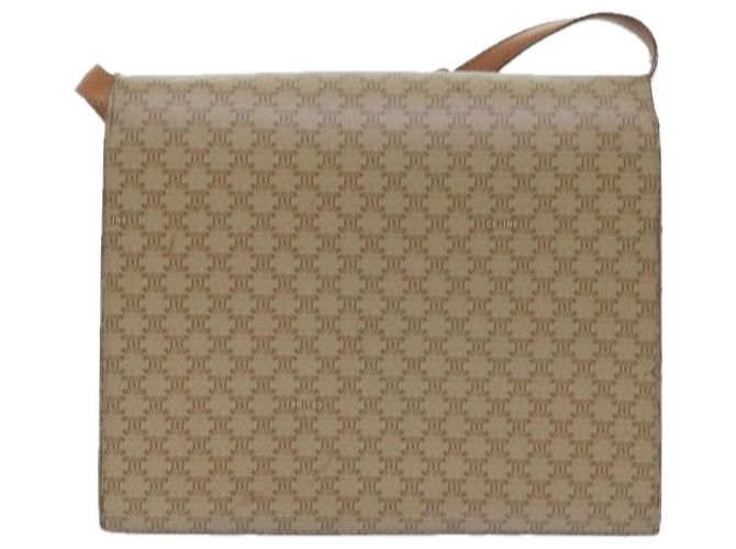 Céline Celine Vintage Macadam Canvas Medium Beige - vista 2