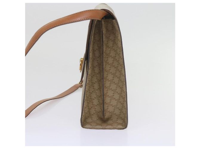 Céline Celine Vintage Macadam Canvas Medium Beige - vista 3