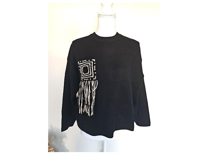 Autre Marque Jersey Moewy negro detalle ganchillo - vista 11