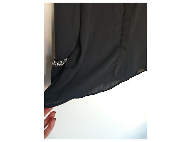 Blusa Zara Nera con Dettagli Testurizzati Nero - vista 5