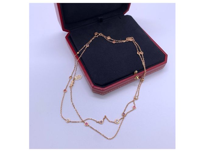 Collana Cartier Diade Infinity Star Oro 18k D'oro - vista 6