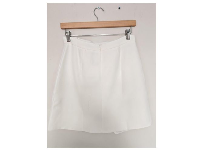 Sandro Falda cruzada blanca con botones Blanco - vista 5