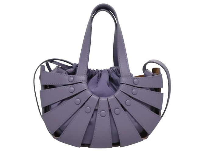 Bottega Veneta Shell Leather Small Porpora - vista 2