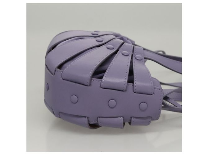 Bottega Veneta Shell Leather Small Porpora - vista 3